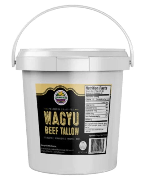 Gospel BBQ Cornhusker Kitchen Premium Rendered Wagyu Beef Tallow Tub (1.5lb) WAGYUBEEFTALLOW1.5 Sauce & Rub