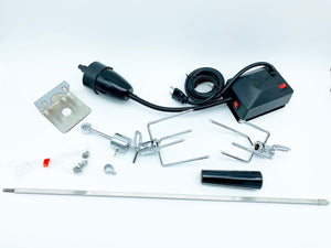 Grill Fellas Heavy Duty Rotisserie Kit W/ Motor & Light for Napoleon and Broil King up to 28"