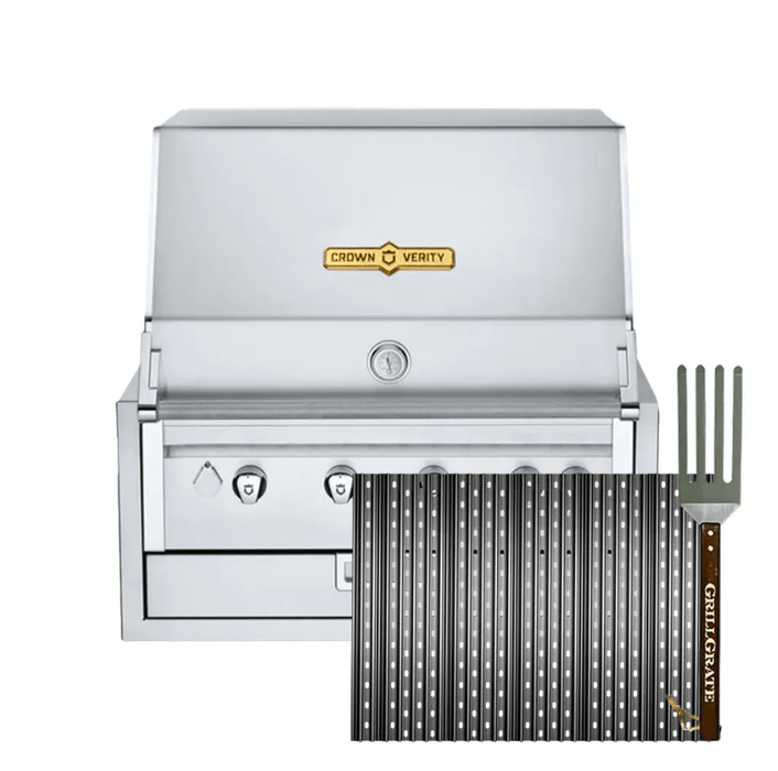 GrillGrate Grillgrate Replacement GrillGrate Set for Crown Verity Infinite Series 30 (Custom Cut) CC20.875-24-5G CC20.875-24-5G Part Cooking Grate, Grid & Grill 850049244534