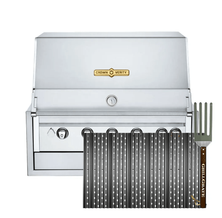 GrillGrate Grillgrate Replacement GrillGrate Set for Crown Verity Infinite Series 36 (Custom Cut) CC20.875-24-6G CC20.875-24-6G Part Cooking Grate, Grid & Grill 850049244541