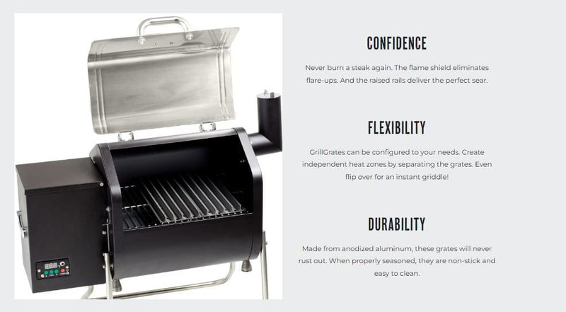 GrillGrate GrillGrate Sear Station for the Traeger Homestead 520 RGG18.5K-0003 Part Cooking Grate, Grid & Grill 035127647166
