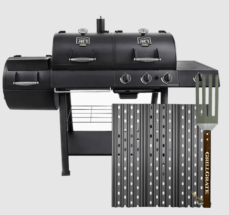 GrillGrate GrillGrate Set for the Oklahoma Joe's Longhorn Combo Charcoal/Gas Smoker & Grill RGG18.8K-0003 Part Cooking Grate, Grid & Grill 688907862251