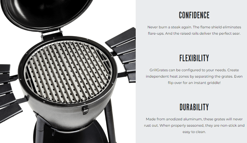GrillGrate GrillGrate Set for the Pit Boss K24 Ceramic Charcoal Grill RBGEXL2.0 Part Cooking Grate, Grid & Grill 035127647012