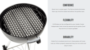 GrillGrate GrillGrates for the 18" Weber Kettle RWEBER18.5 Part Cooking Grate, Grid & Grill 421405590940