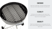 GrillGrate GrillGrates for the 22.5" Weber Kettle RWEB22.5 Part Cooking Grate, Grid & Grill 753182600901