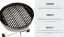 GrillGrate GrillGrates for the 24" Weber Summit Charcoal Kettle RBGEXL2.0 Part Cooking Grate, Grid & Grill 035127647012