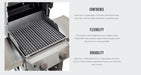 GrillGrate Replacement GrillGrate Set for Mont Alpi 957 REP17.75-52G Part Cooking Grate, Grid & Grill 850049244213