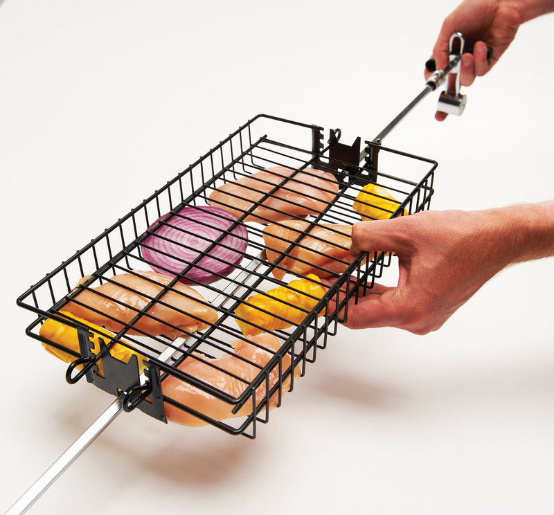 Grillpro Grill Pro 24785 Non-Stick Flat Spit Basket 24785 Accessory Grill Basket & Topper 060162247859