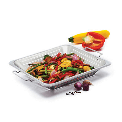 Grillpro GrillPro Stainless Steel Square Wok Topper 96321 Accessory Grill Basket & Topper 060162963216