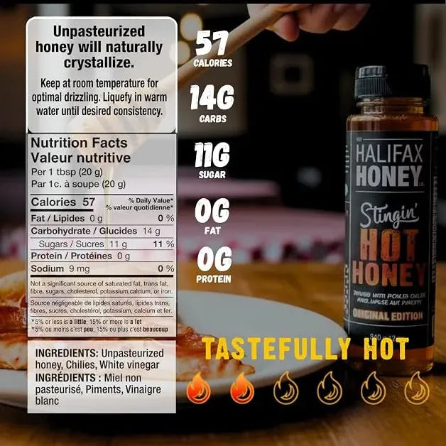 Halifax Honey Halifax Honey Stingin' Hot Honey Original Edition (340g) 55869 Sauce & Rub 627843755869