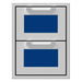 Hestan Hestan 16" Double Drawers Prince Blue AGDR16-BU Outdoor Kitchen Door, Drawer & Cabinet
