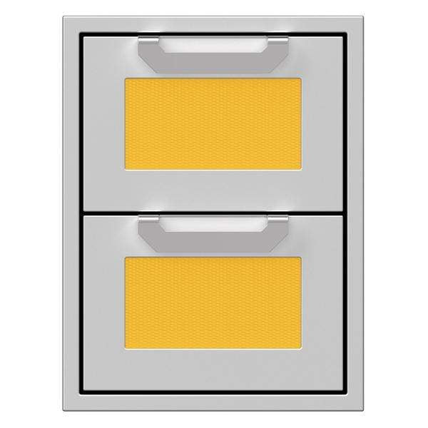 Hestan Hestan 16" Double Drawers Sol Yellow AGDR16-YW Outdoor Kitchen Door, Drawer & Cabinet