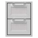 Hestan Hestan 16" Double Drawers Stainless Steel AGDR16 Outdoor Kitchen Door, Drawer & Cabinet