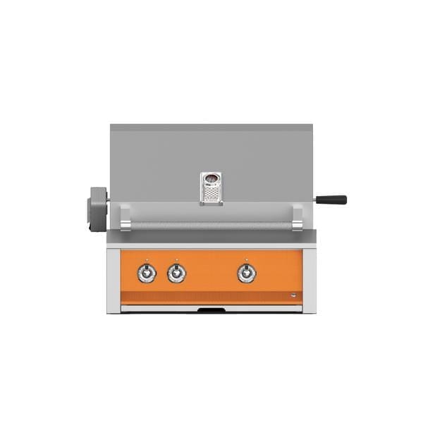 Hestan Hestan 30" Built-In Aspire BBQ with Rotisserie Citra Orange / Natural Gas / 0 EABR30-NG-OR Built-in Gas Grill