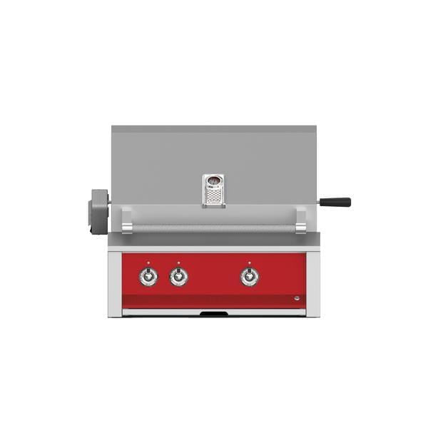 Hestan Hestan 30" Built-In Aspire BBQ with Rotisserie Matador Red / Natural Gas / 0 EABR30-NG-RD Built-in Gas Grill