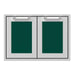 Hestan Hestan 30" Double Access Doors Grove Green AGAD30-GR Outdoor Kitchen Door, Drawer & Cabinet