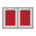 Hestan Hestan 30" Double Access Doors Matador Red AGAD30-RD Outdoor Kitchen Door, Drawer & Cabinet