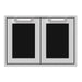 Hestan Hestan 30" Double Access Doors Stealth Black AGAD30-BK Outdoor Kitchen Door, Drawer & Cabinet