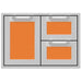 Hestan Hestan 30" Double Drawer and Door Storage Combo Citra Orange AGSDR30-OR Outdoor Kitchen Door, Drawer & Cabinet