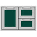 Hestan Hestan 30" Double Drawer and Door Storage Combo Grove Green AGSDR30-GR Outdoor Kitchen Door, Drawer & Cabinet