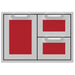 Hestan Hestan 30" Double Drawer and Door Storage Combo Matador Red AGSDR30-RD Outdoor Kitchen Door, Drawer & Cabinet