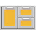 Hestan Hestan 30" Double Drawer and Door Storage Combo Sol Yellow AGSDR30-YW Outdoor Kitchen Door, Drawer & Cabinet
