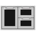 Hestan Hestan 30" Double Drawer and Door Storage Combo Stealth Black AGSDR30-BK Outdoor Kitchen Door, Drawer & Cabinet