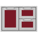 Hestan Hestan 30" Double Drawer and Door Storage Combo Tin Roof Burgundy AGSDR30-BG Outdoor Kitchen Door, Drawer & Cabinet