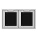 Hestan Hestan 30" Double Storage Doors Stealth Black AGSD30-BK Outdoor Kitchen Door, Drawer & Cabinet