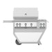 Hestan Hestan 36" Deluxe Grill with Double Side Burner Froth / Natural Gas / 0 GABR36CX2-NG-WH Freestanding Gas Grill