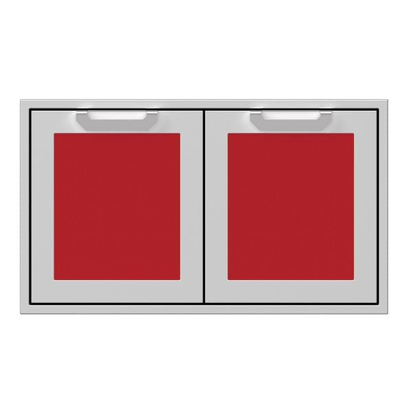 Hestan Hestan 36" Double Access Doors Matador Red AGAD36-RD Outdoor Kitchen Door, Drawer & Cabinet