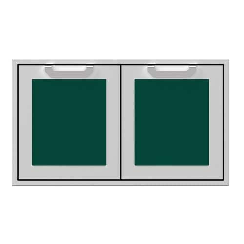 Hestan Hestan 36" Double Sealed Pantry Storage Doors Grove Green AGLP36-GR Outdoor Kitchen Door, Drawer & Cabinet