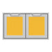 Hestan Hestan 36" Double Sealed Pantry Storage Doors Sol Yellow AGLP36-YW Outdoor Kitchen Door, Drawer & Cabinet