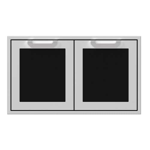 Hestan Hestan 42" Double Storage Doors Stealth Black AGSD42-BK Outdoor Kitchen Door, Drawer & Cabinet
