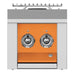Hestan Hestan Aspire 12" Double Side Burner Citra Orange / Natural Gas AEB122-NG-OR Outdoor Kitchen Side Burner