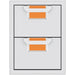 Hestan Hestan Aspire 16" Double Drawers Citra Orange AEDR16-OR Outdoor Kitchen Door, Drawer & Cabinet