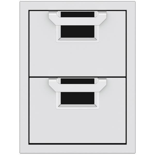 Hestan Hestan Aspire 16" Double Drawers Stealth Black AEDR16-BK Outdoor Kitchen Door, Drawer & Cabinet