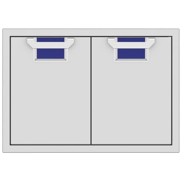 Hestan Hestan Aspire 30" Double Access Doors Prince Blue AEAD30-BU Outdoor Kitchen Door, Drawer & Cabinet