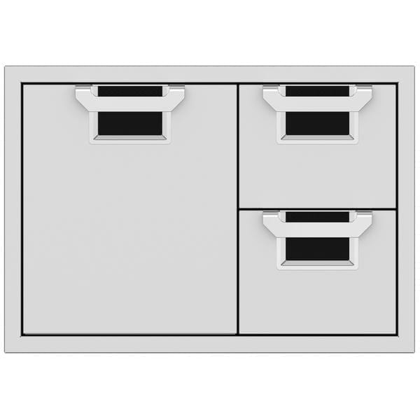 Hestan Hestan Aspire 30" Double Drawer and Door Storage Center Stealth Black AESDR30-BK Outdoor Kitchen Door, Drawer & Cabinet