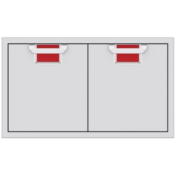 Hestan Hestan Aspire 36" Double Access Doors Matador Red AEAD36-RD Outdoor Kitchen Door, Drawer & Cabinet