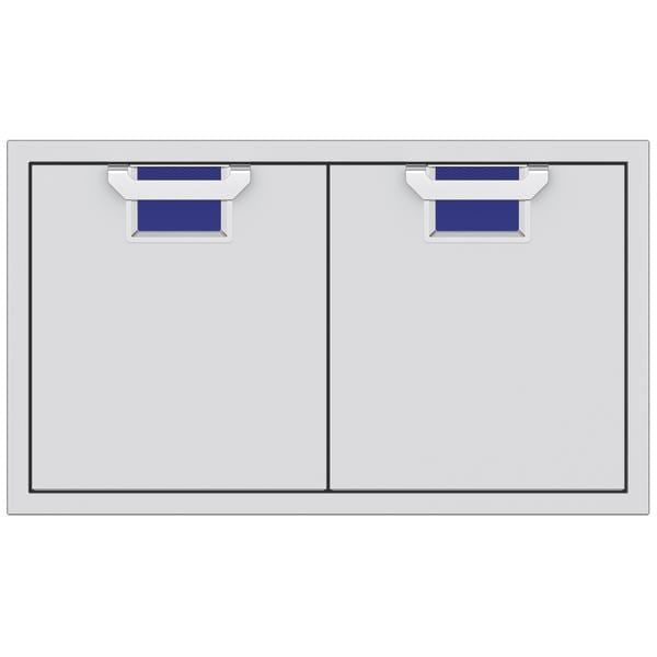 Hestan Hestan Aspire 36" Double Access Doors Prince Blue AEAD36-BU Outdoor Kitchen Door, Drawer & Cabinet