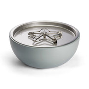 HPC HPC 35-inch Aluminum Gas Fire Bowl with Match Lit Ignition - STONE30MLFPK-NG Natural Gas / Concrete STONE30MLFPK-NG Firepit Table Round