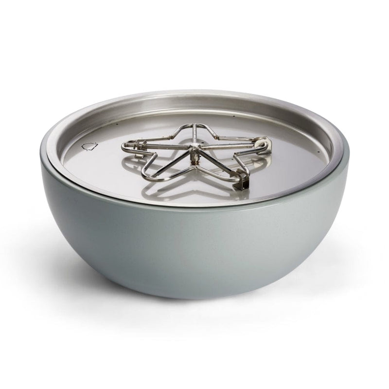 HPC HPC 35-inch Aluminum Gas Fire Bowl with Match Lit Ignition - STONE30MLFPK-NG Natural Gas / Concrete STONE30MLFPK-NG Firepit Table Round
