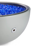 HPC HPC 35-inch Aluminum Gas Fire Bowl with Match Lit Ignition - STONE30MLFPK-NG Natural Gas / Concrete STONE30MLFPK-NG Firepit Table Round
