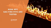 HPC HPC 35-inch Aluminum Gas Fire Bowl with Match Lit Ignition - STONE30MLFPK-NG Natural Gas / Concrete STONE30MLFPK-NG Firepit Table Round