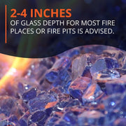 HPC HPC Fire  1/4" Cobalt Blue Fire Glass (10lb) FPGLCOBALTBLUE Accessory Firepit 705209439827