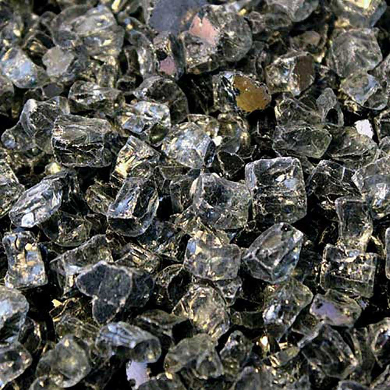 HPC HPC Fire 1/4" Gray Reflective Fire Glass (10lb) FPGLGRAYREFLEC Accessory Firepit 705209439896