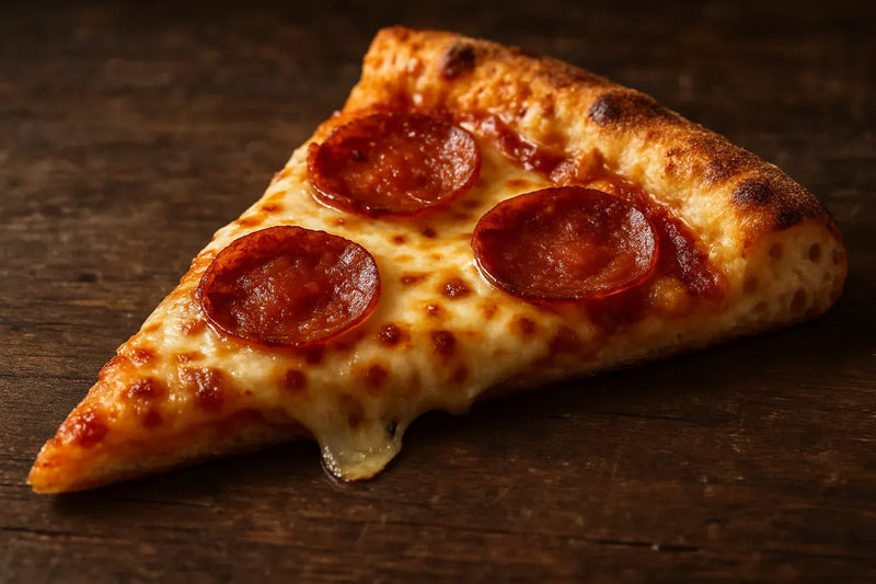 Over a Fresh Pepperoni Slice