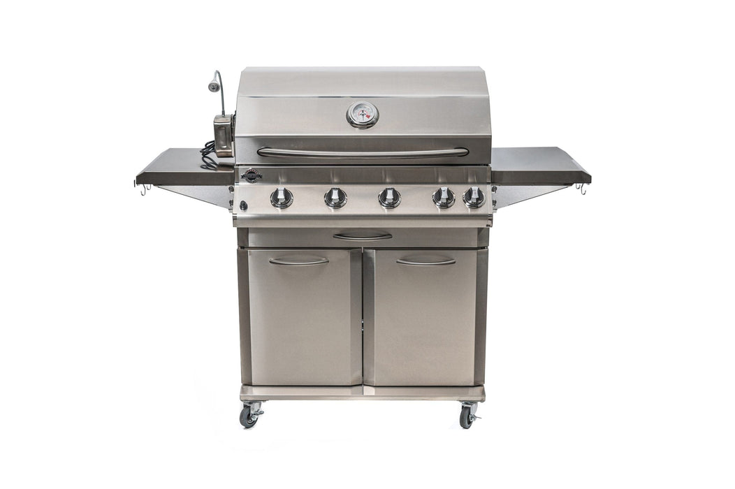 Jackson Grills Jackson Grills LUX 700 4-Burner Stainless Steel BBQ Grill with Cart Stainless Steel / Propane JLS700-LP Freestanding Gas Grill