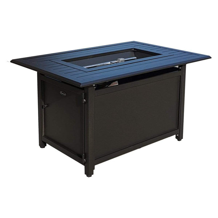 JR Home Gale Rectangular Convertible Fire Table Black JRFP-341-BK Firepit Table Rectangle